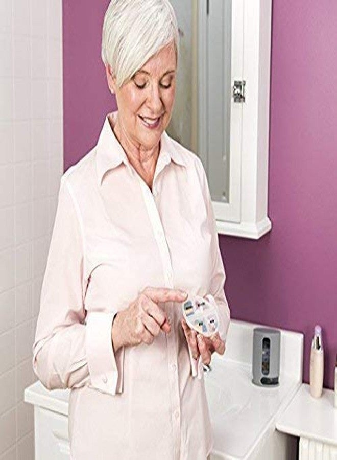 KPS Pill Organizer 7 Portable Tray Pill Box with 4 Compartments Organize Medicine and Vitamins for Each day Storage Box - Image 5